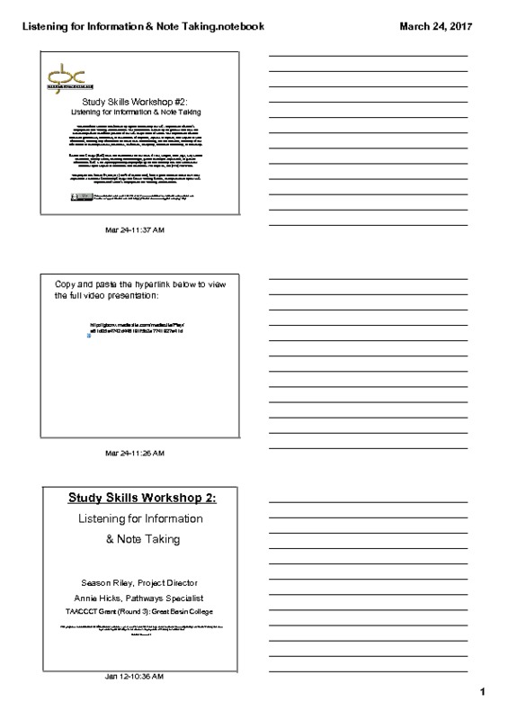 Study Skills Workshop 2 - Listening for Information & Note Taking.pdf