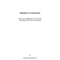 People&#039;s Colleges: Nevada Community Colleges, the First Twenty-Five Years, revised edition.