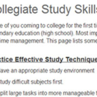 Thumbnail - Collegiate Study Skills WebCampus Page