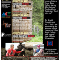 2014 Cowboy Poetry Speakers Poster