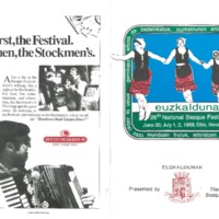 1989 Elko National Basque Festival Programs