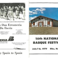 1979 Elko National Basque Festival Program