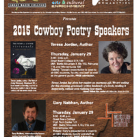 2015 Cowboy Poetry Speakers Poster