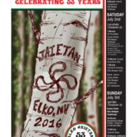 Official Poster for the 2016 Elko National Basque Festival