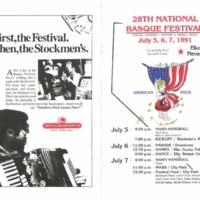 1991 Elko National Basque Festival Program