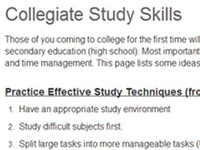 Thumbnail - Collegiate Study Skills WebCampus Page